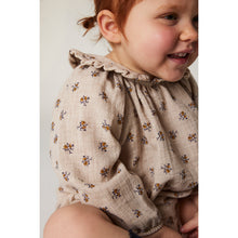 Load image into Gallery viewer, Cozmo Lucia Romper with elastic cuffs and leg holes for babies