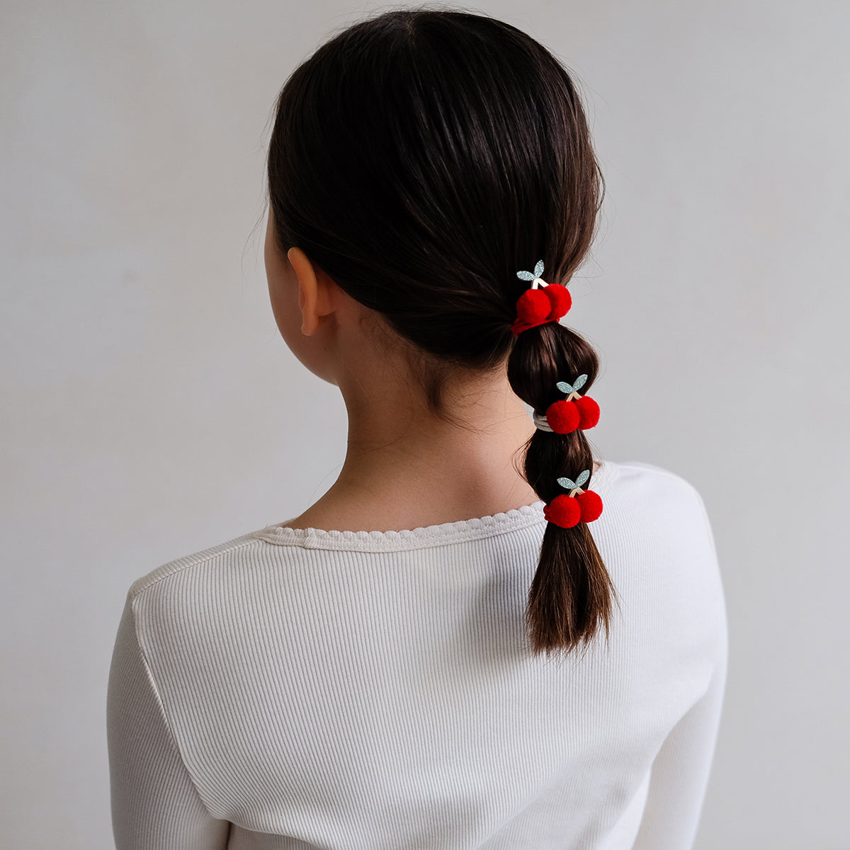 Mimi & Lula Red Cherries Pom Pom Ponies