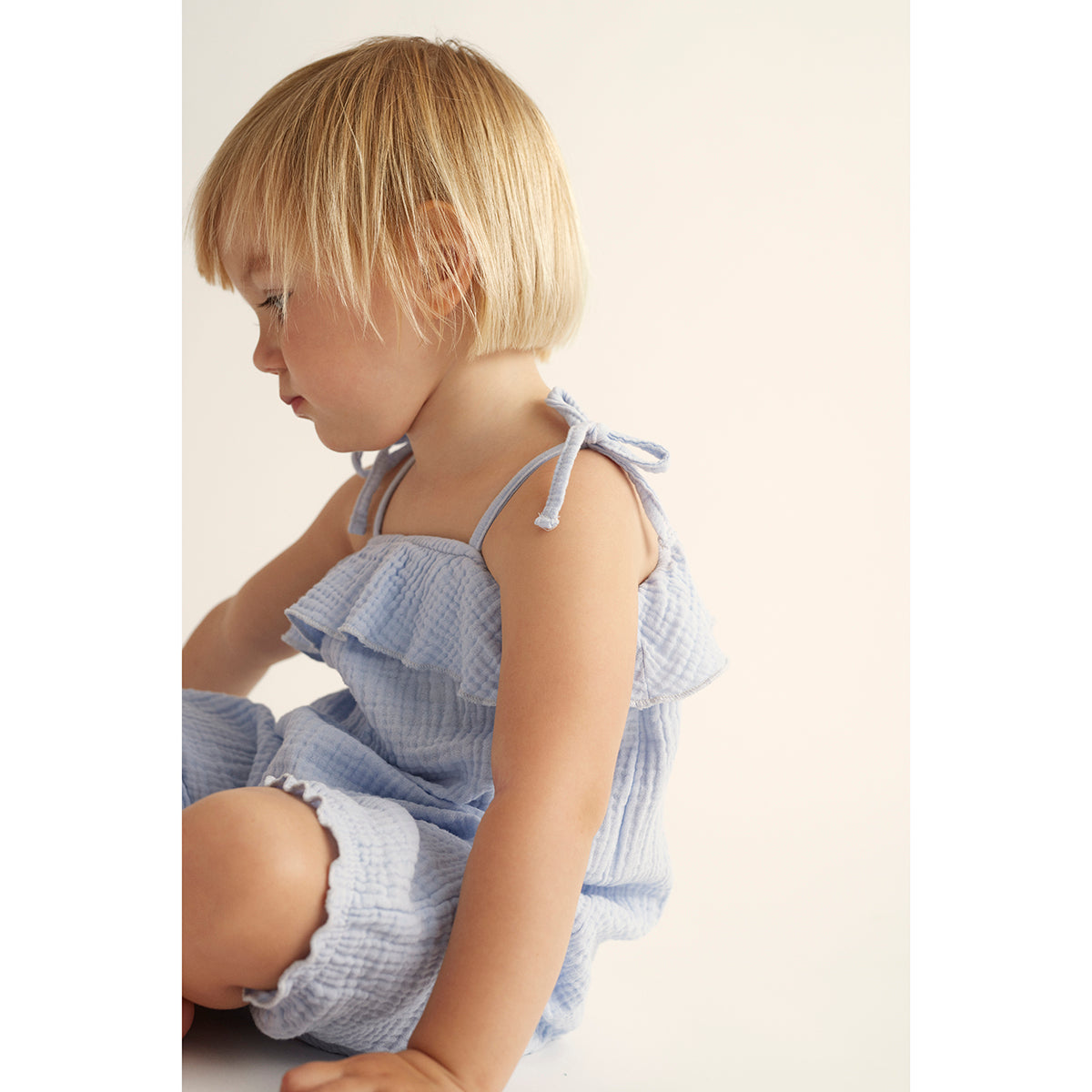 Cozmo Vega Jumpsuit in sky blue for babies and toddlers