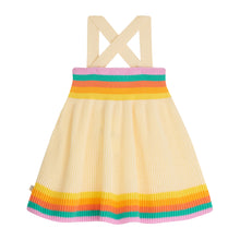 Load image into Gallery viewer, The Bonnie Mob Bay Knitted Sun Dress in rainbow pink for babies and toddlers