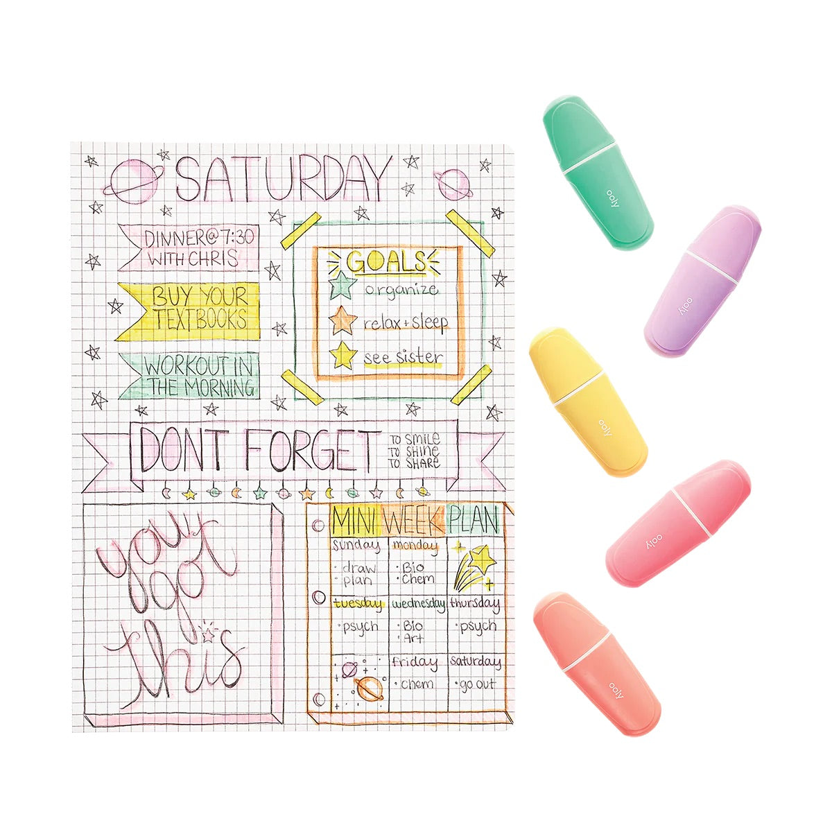 OOLY Le Bonbon Pâtisserie Pastel Highlighters