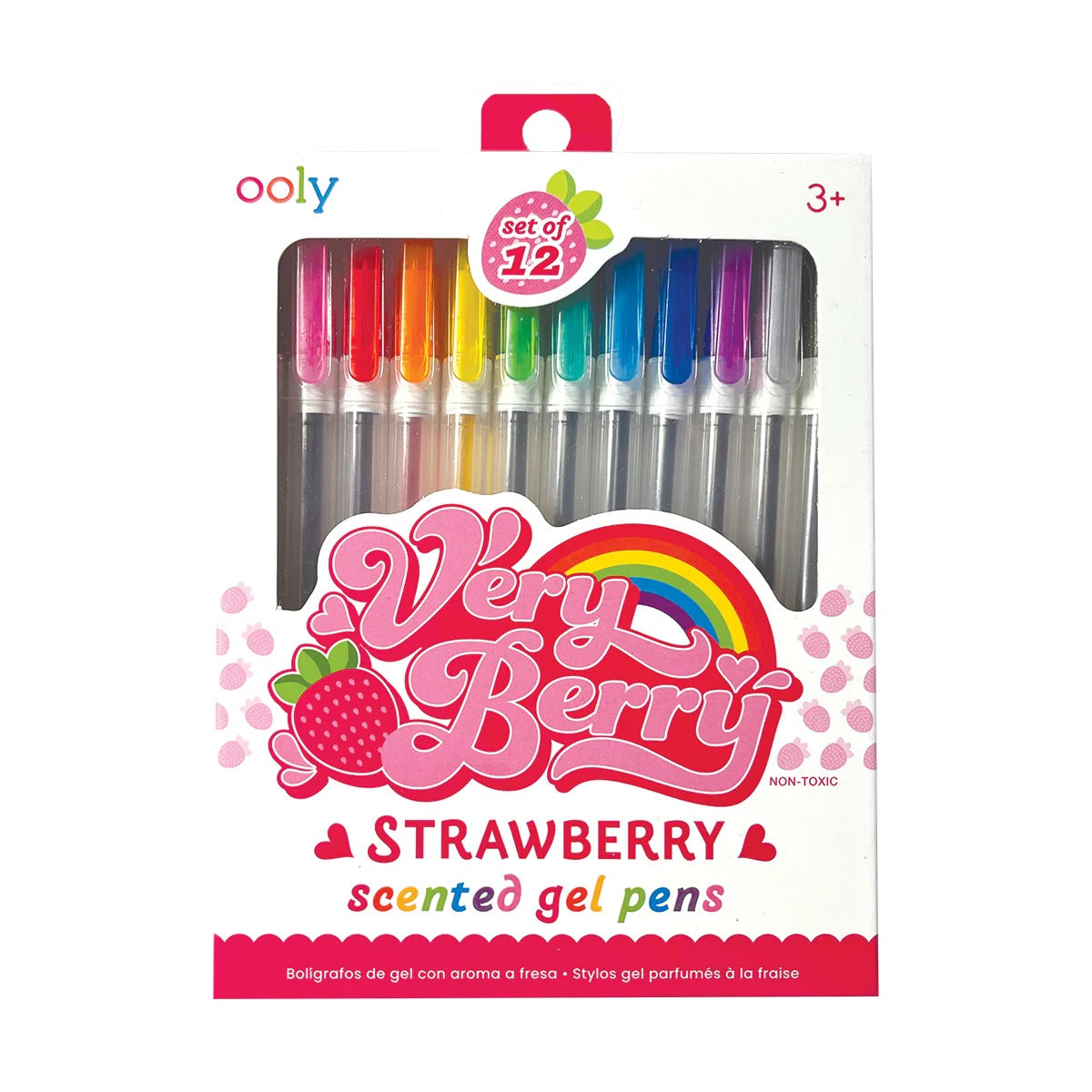 OOLY Very Berry Strawberry Scented Gel Pens