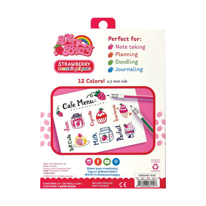 OOLY Very Berry Strawberry Scented Gel Pens