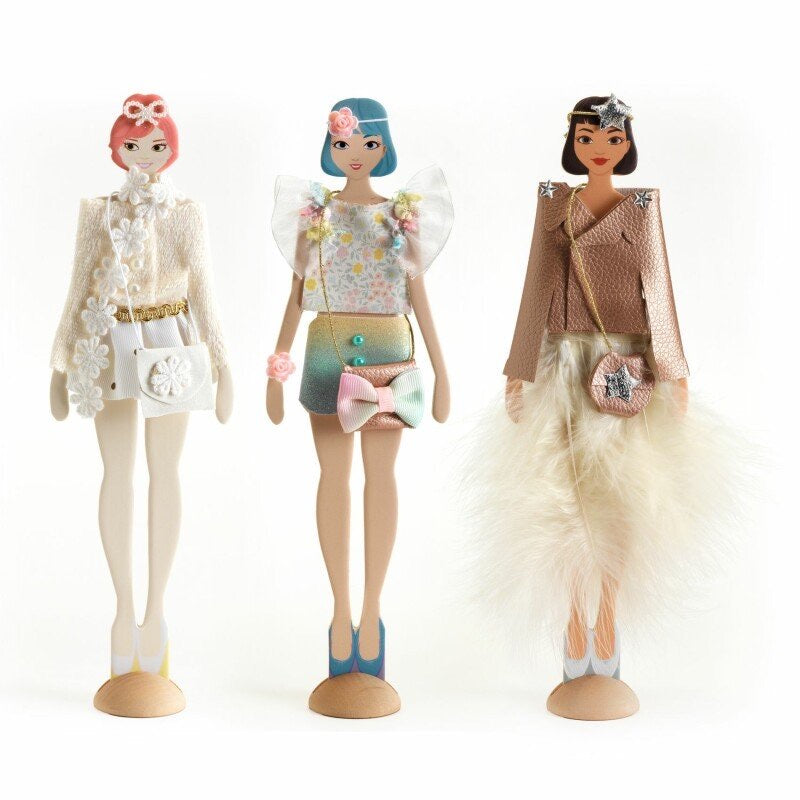 Djeco Fashion By Caroline dress up dolls