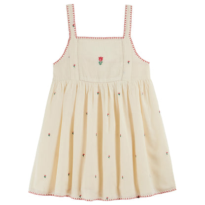 Emile Et Ida Tulips Embroidered Dress