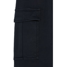 Load image into Gallery viewer, Bellerose Casino Trousers/pants in a dark blue colour with an elasticated waistband and box pleat flap pockets on the legs for kids/children and teens/teenagers