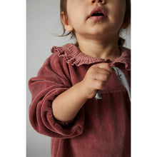 Load image into Gallery viewer, Cozmo Petra Velour Dress with long puffed sleeves with elasticated cuffs for babies and toddlers