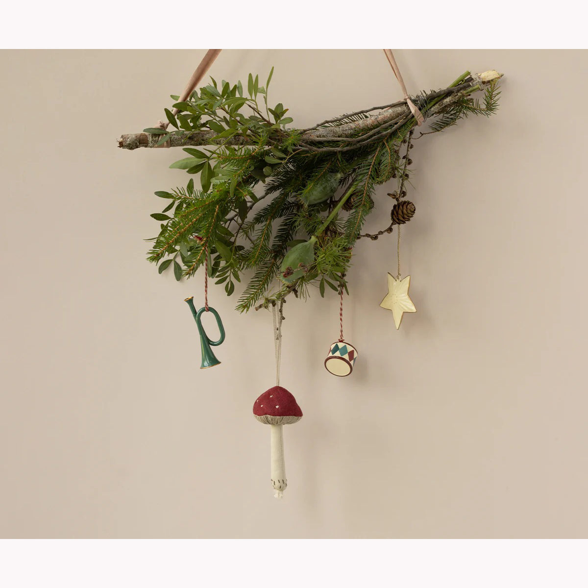 Maileg Fabric Ornament - Mushroom