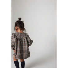 Load image into Gallery viewer, Cozmo Nuni Dress in a mixed plaid pattern for babies and toddlers