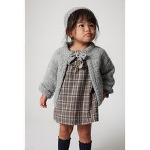 Load image into Gallery viewer, Cozmo Nuni Dress in a mixed plaid pattern for babies and toddlers