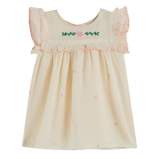 Emile Et Ida Embroidered Baby Dress