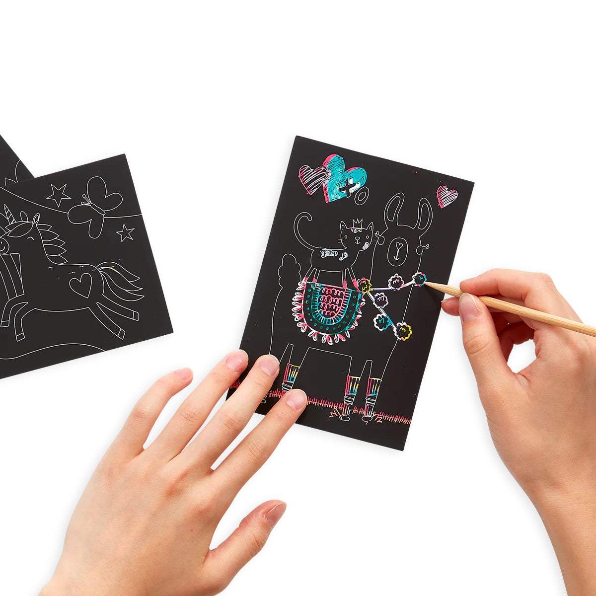OOLY Funtastic Friends Scratch and Scribble Mini Scratch Art Kit