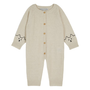 Emile Et Ida Knitted Baby Jumpsuit