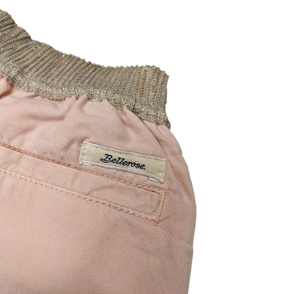 rose coloured Loza Trousers from bellerose with a glittery elastic waistband from bellerose