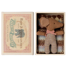 Load image into Gallery viewer, 
Maileg Sleepy/Wakey Baby Mouse in Matchbox
