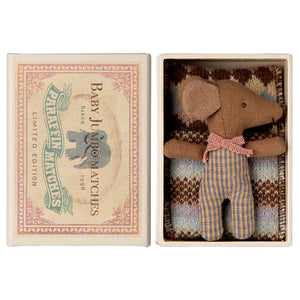 
Maileg Sleepy/Wakey Baby Mouse in Matchbox
