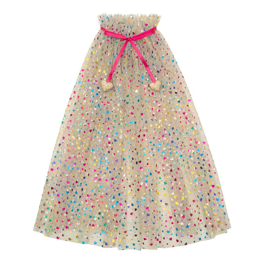 Mimi & Lula Rainbow Hearts Cape
