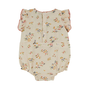 Emile Et Ida Embroidered Baby Romper with back buttons