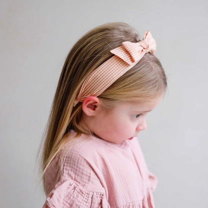 Mimi & Lula Peach Edie Bow Alice Band