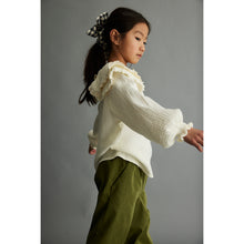 Load image into Gallery viewer, Cozmo Eva Blouse with puffed, raglan long sleeves for toddlers, kids/children and tweens