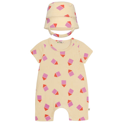 The Bonnie Mob Shrimpy Playsuit & Skipper Hat Set