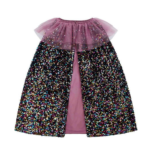 Mimi & Lula Ruffle Dazzle Sequin Cape