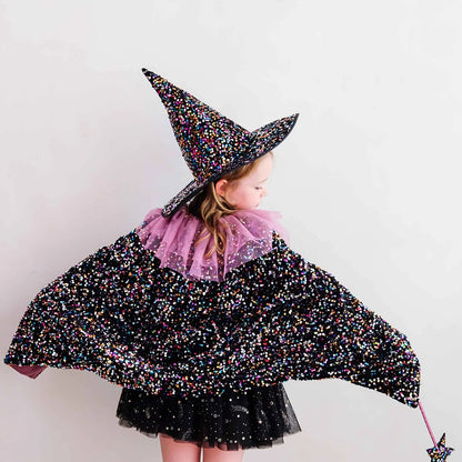 Mimi & Lula Ruffle Dazzle Sequin Cape