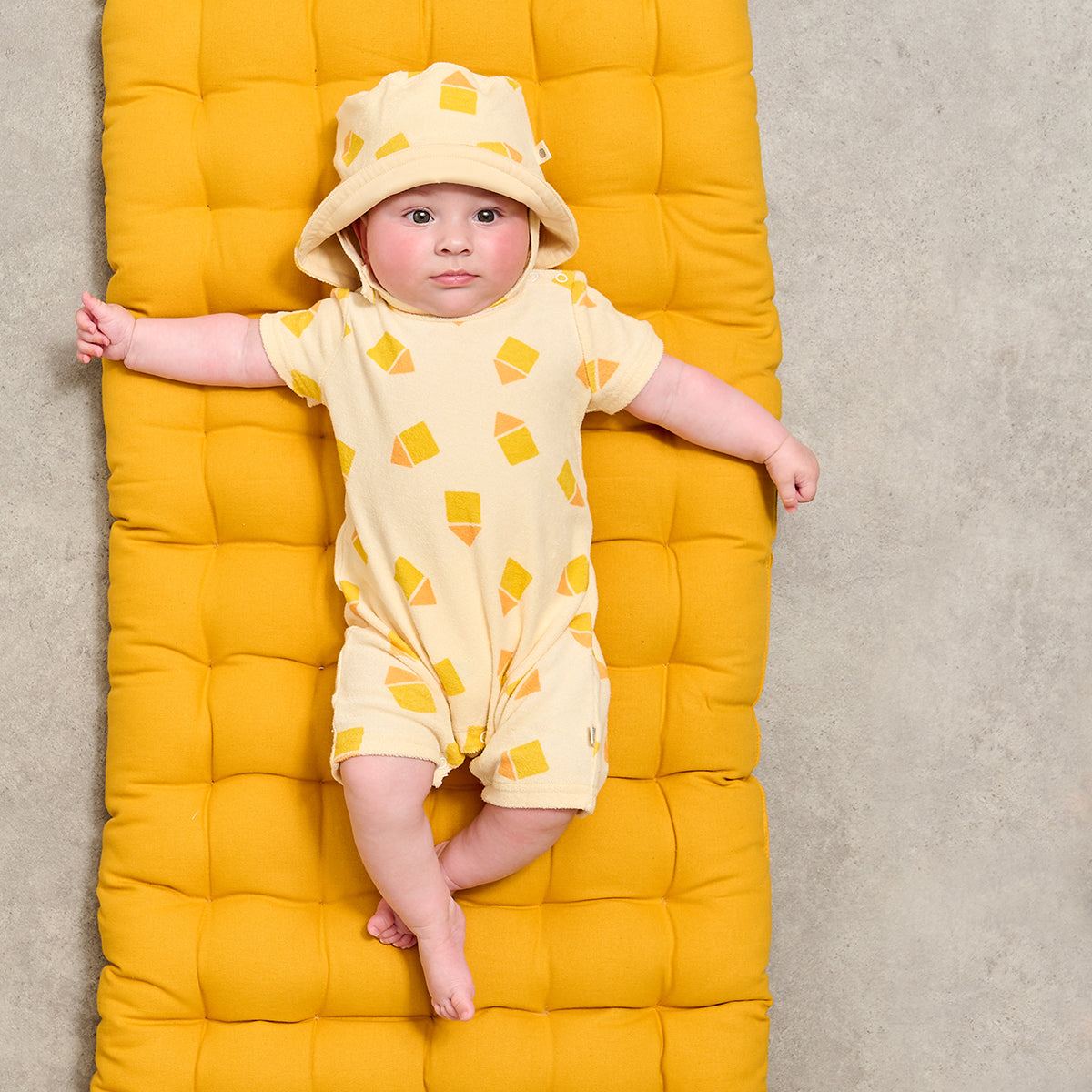The Bonnie Mob Shrimpy Playsuit & Skipper Hat Set