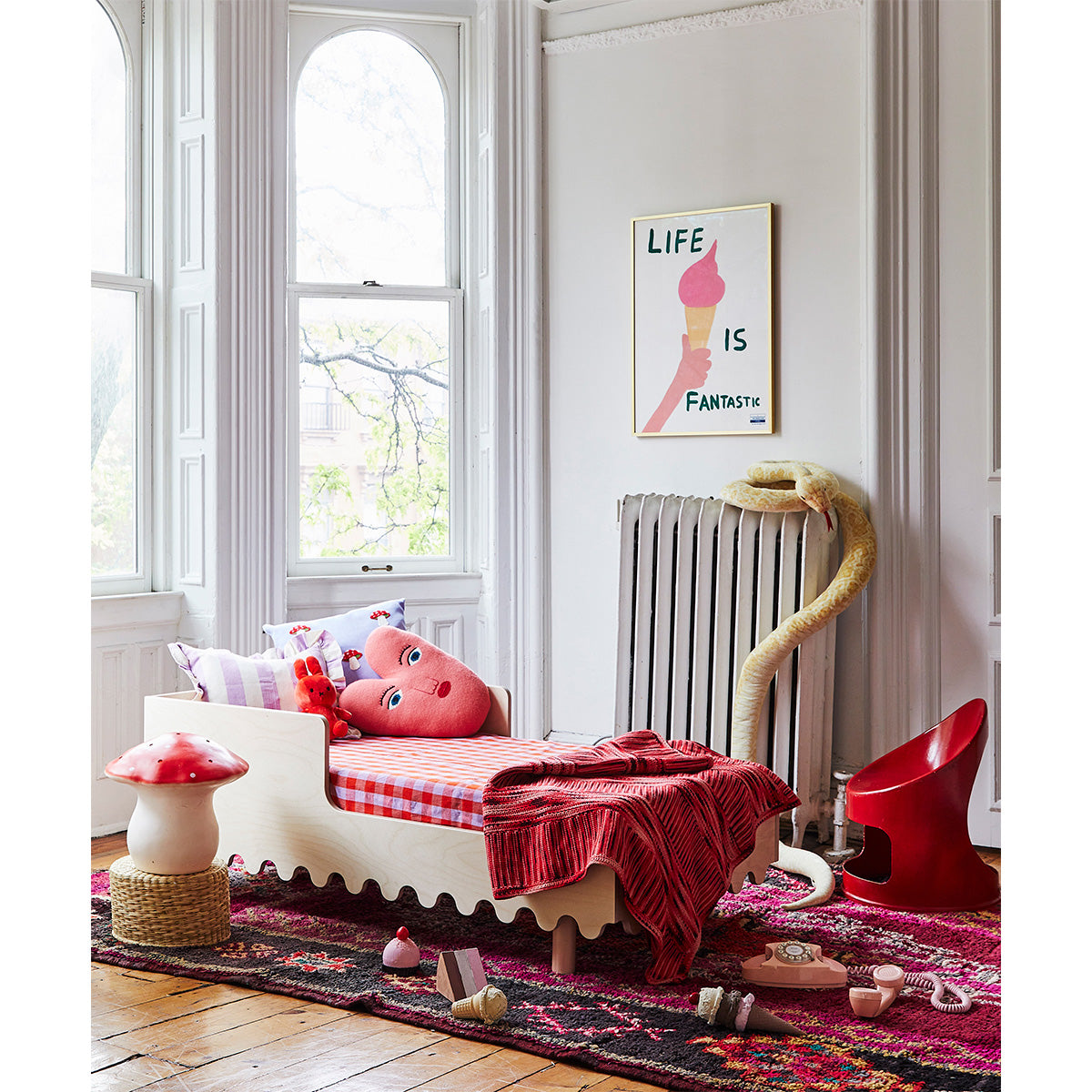 OEUF be good Moss Toddler Bed