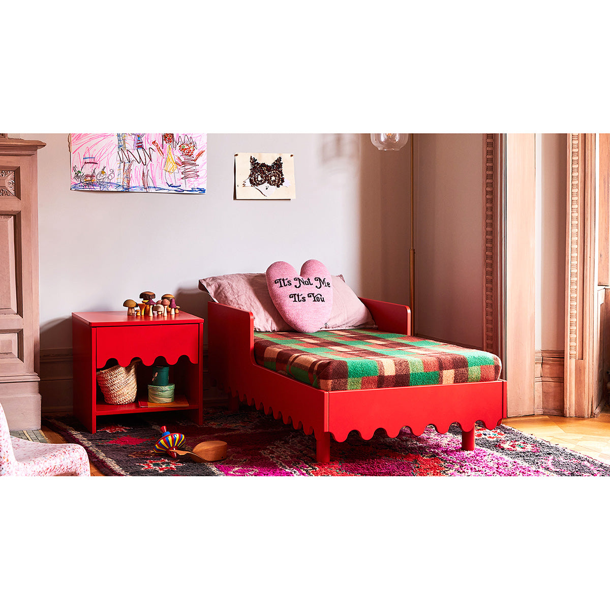 OEUF be good Moss Toddler Bed