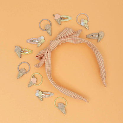 Mimi & Lula Peach Edie Bow Alice Band