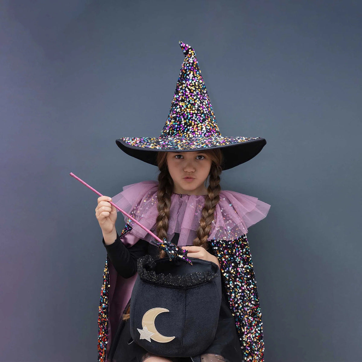 Mimi & Lula Ruffle Dazzle Sequin Cape