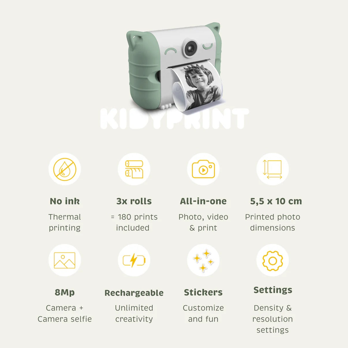 Kidywolf Kidyprint Instant Camera
