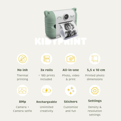 Kidywolf Kidyprint Instant Camera