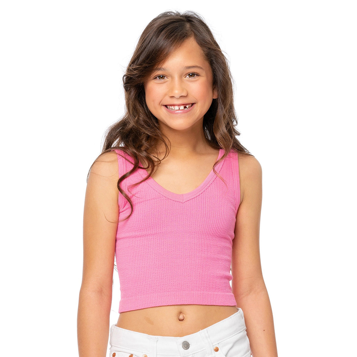 Malibu Sugar Crop Ribbed Tank Top