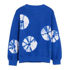 Bellerose Chami Sweatshirt tie-dye blue and white for kids and teens