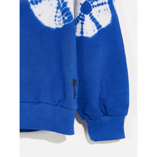 Load image into Gallery viewer, Bellerose Chami Sweatshirt in a striking all-over print in indigo blue with a crew neck and ribbed ages for kids/children and teens/teenagers