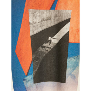 Bellerose Conij Sweatshirt with architecture and skateboarding back print for kids/children and teens/teenagers