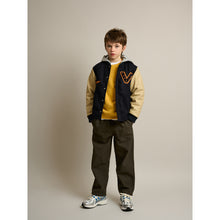 Load image into Gallery viewer, Ricci varsity jacket with contrasting sleeves and snap button front from Bellerose for kids and teens