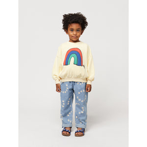 Bobo Choses Rainbow Sweatshirt in BCI cotton or toddlers, kids/children and tweens