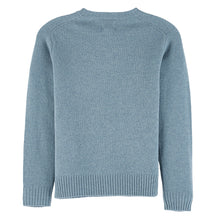 Load image into Gallery viewer, Gatu classic crew neck sweater in blue merino wool from Bellerose for kids and teens