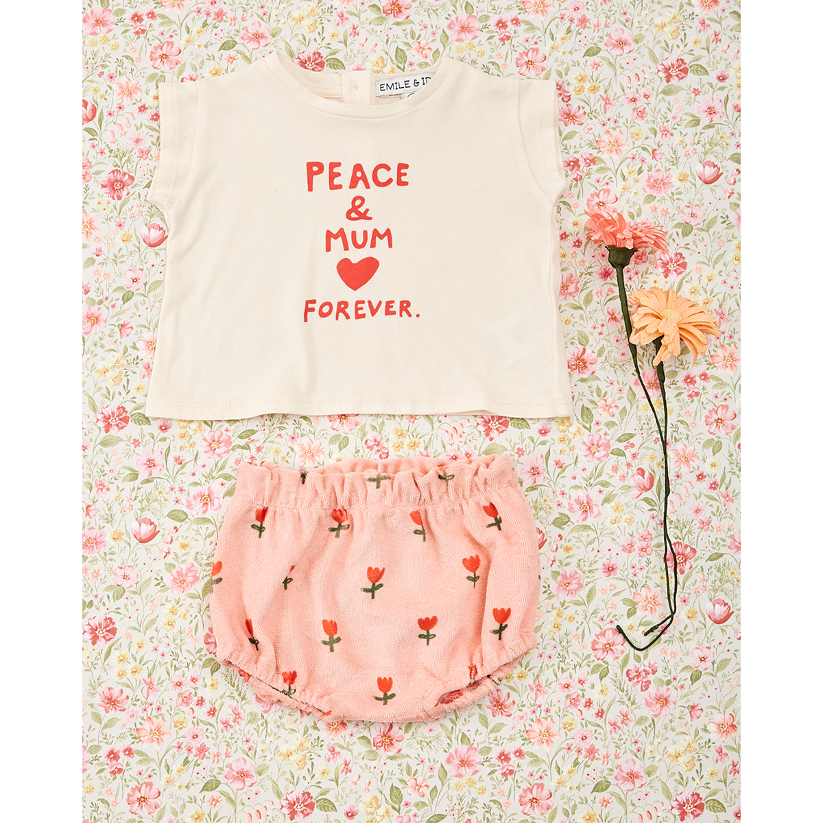 Emile Et Ida Mother Day Tee for babies, toddlers and kids/children