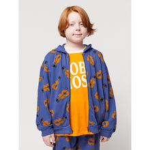 Load image into Gallery viewer, Bobo Choses Acoustic Guitar All Over Hoodie in blue for toddlers, kids/children and tweens