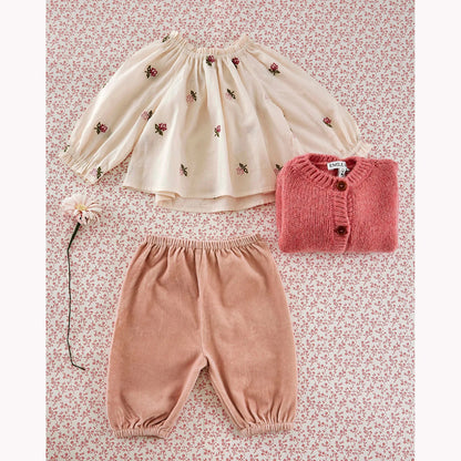Emile Et Ida Velvet Baby Trousers