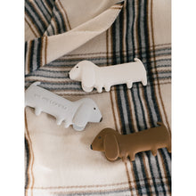 Load image into Gallery viewer, sustainable natural rubber baby toy mini dog cream from We Are Gommu