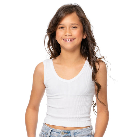 Malibu Sugar Crop Ribbed Tank Top