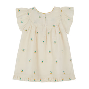 Emile Et Ida All Over Embroidered Dress for babies