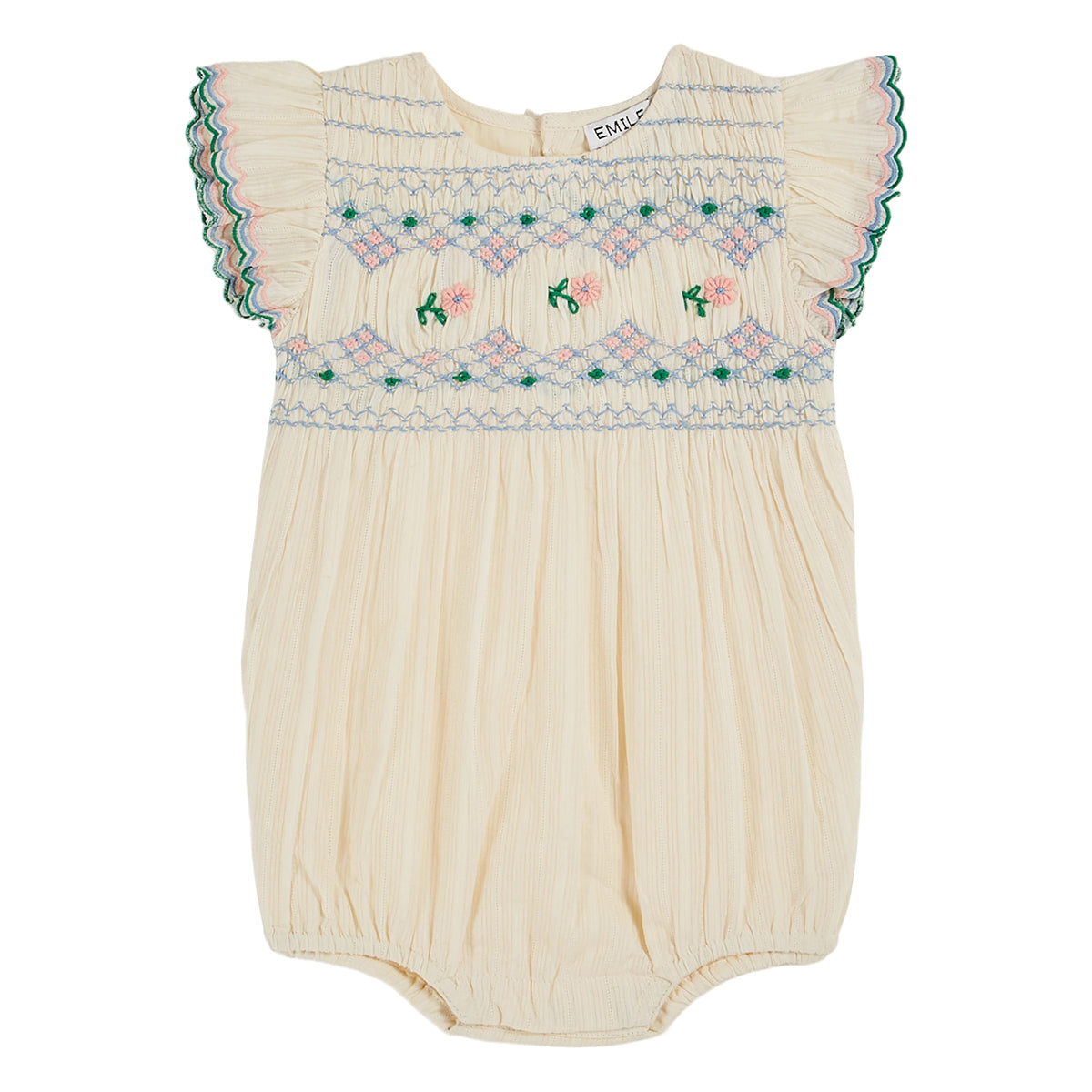 Emile Et Ida Embroidered Romper