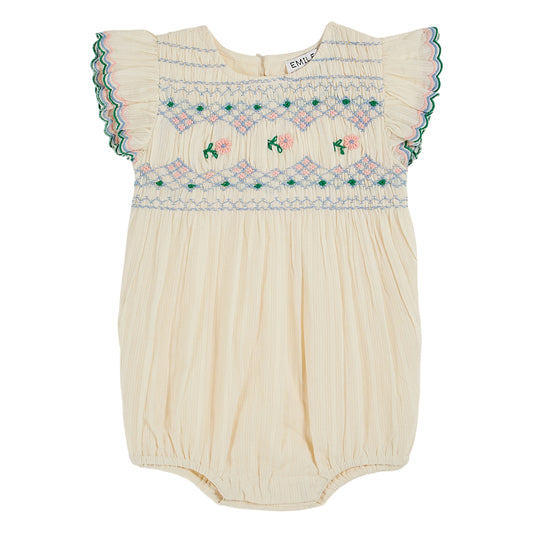 Emile Et Ida Embroidered Romper