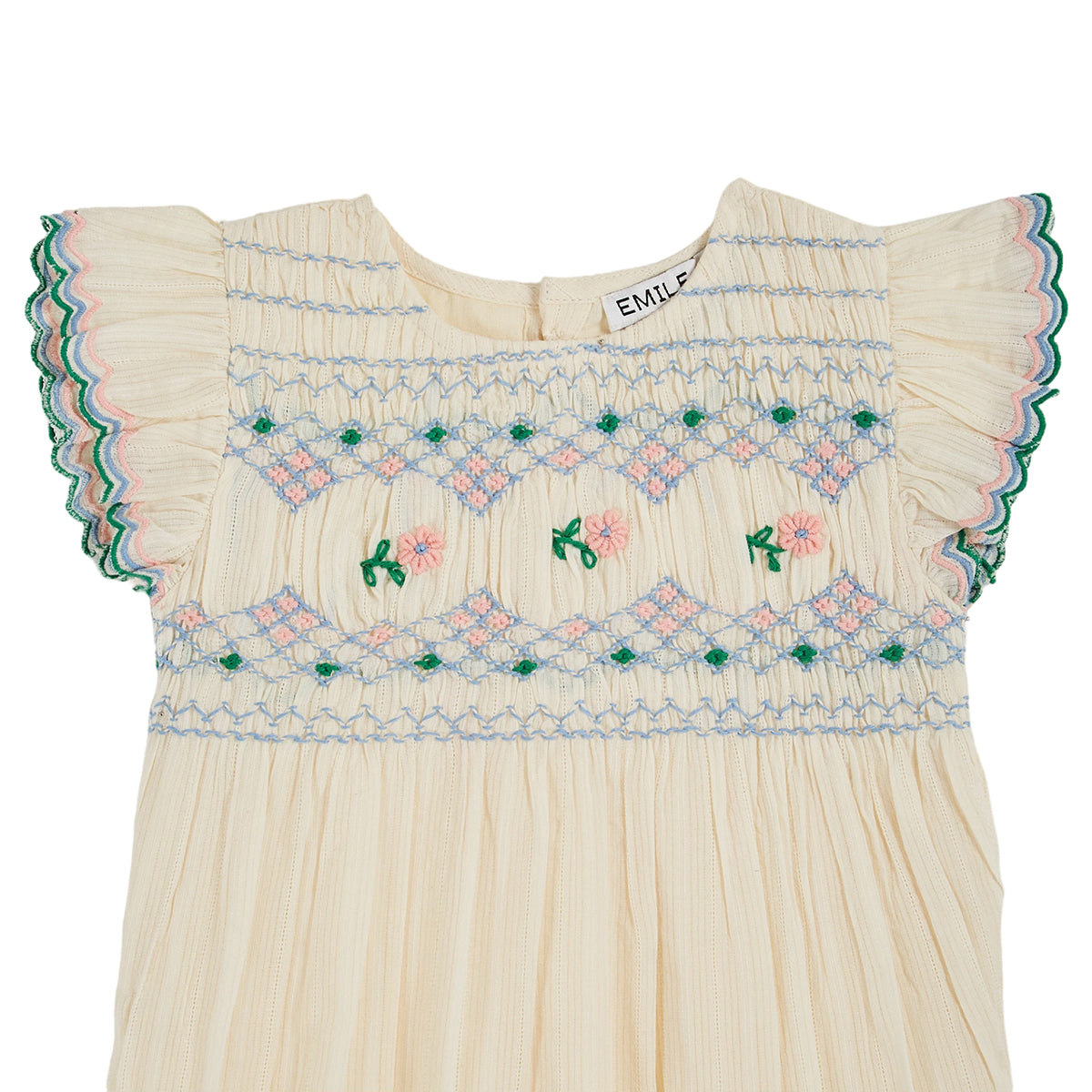 Emile Et Ida Embroidered Romper for babies